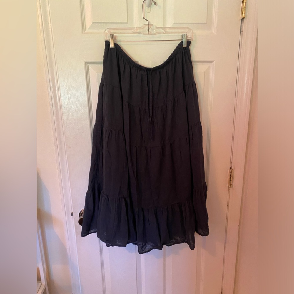 Aerie Tiered Midi Skirt